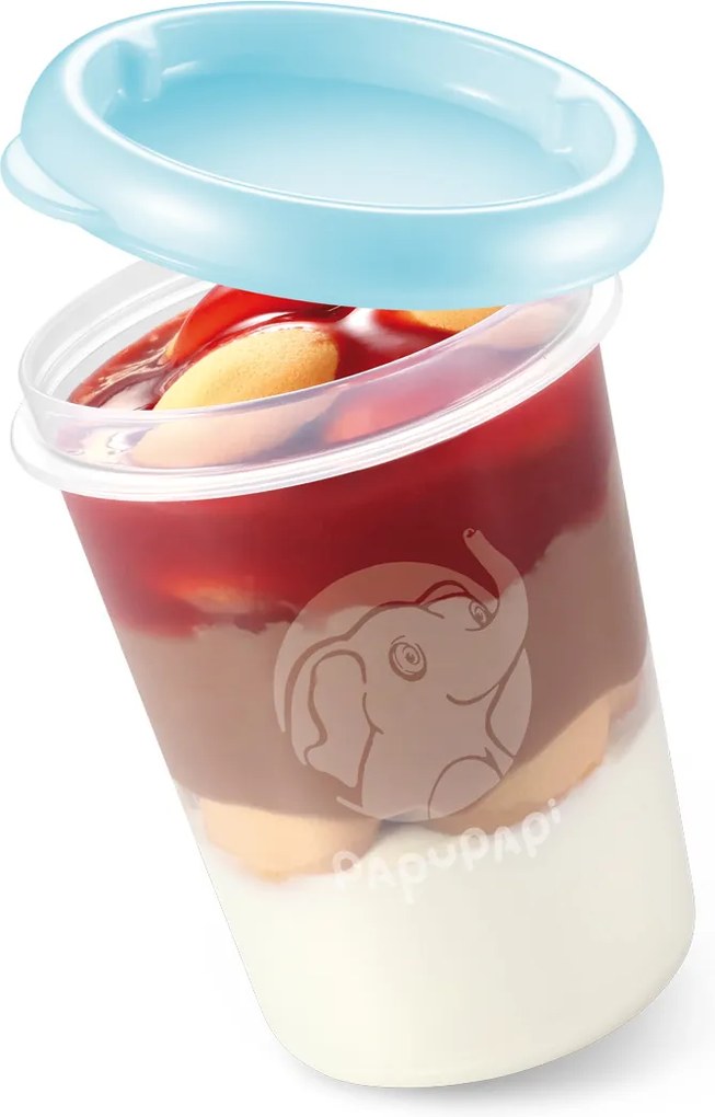 TESCOMA dóza PAPU PAPI 250 ml, 2 ks, modrá