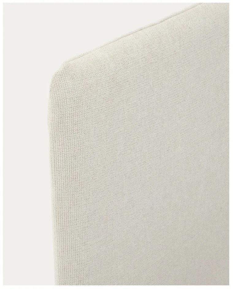 Sivá čalúnená dvojlôžková posteľ bez roštu 180x200 cm Valma – Kave Home