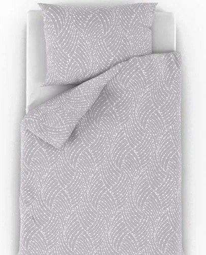 Kvalitex Bavlnené obliečky Nordic Astra šedá, 140x 220 cm, 70 x 90 cm, 140 x 220 cm, 70 x 90 cm