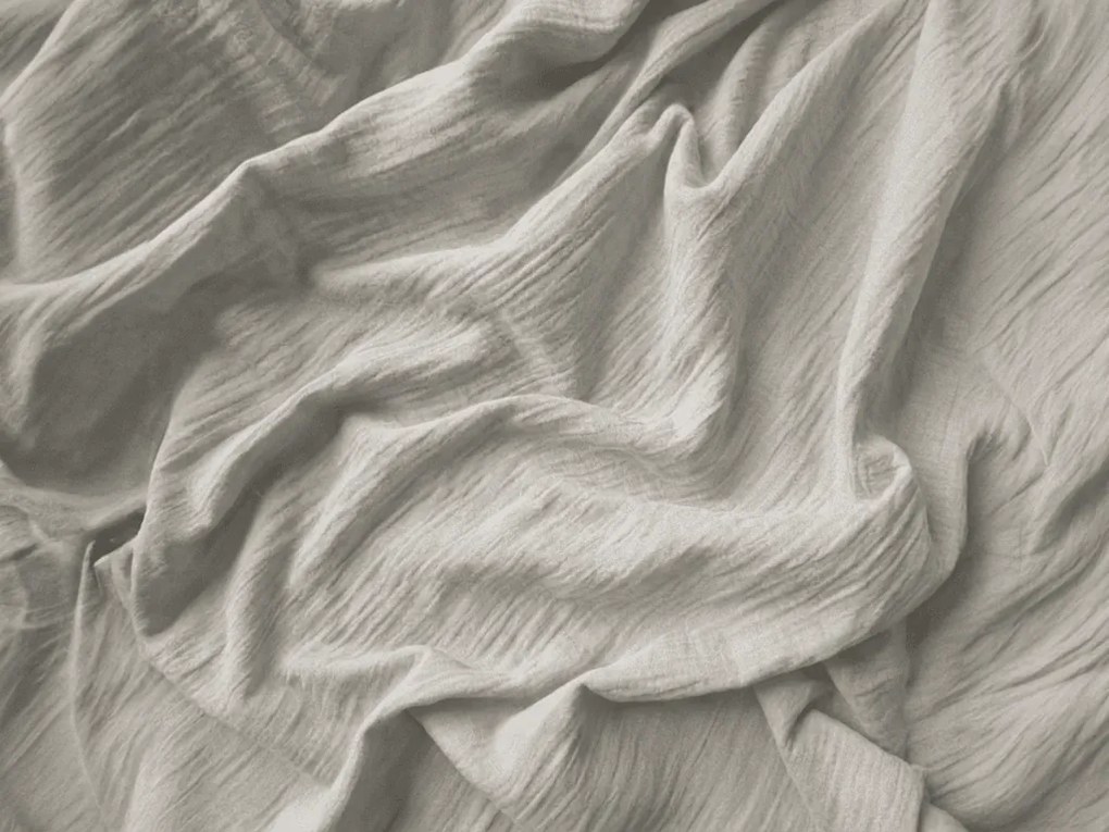 Mušelínové obliečky PURELY svetlo sivé Rozmer obliečky: 2 ks 80 x 80 cm | 200 x 200 cm