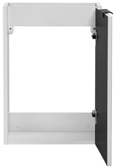 Kúpeľňová skrinka CMD ADEL WHITE 82-40-B-1D biela-biely mat