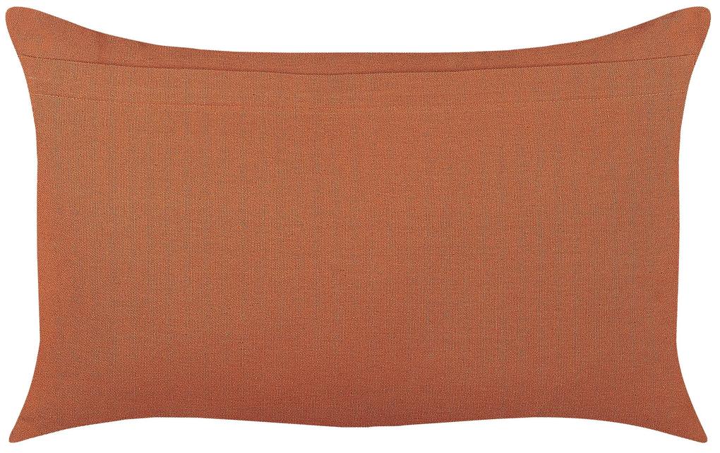 Bavlnený vankúš 35 x 55 cm oranžový ORLAYA Beliani