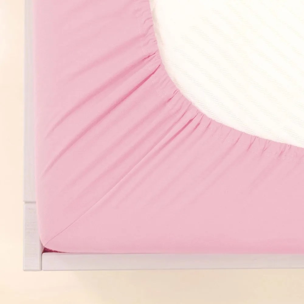 Polášek Jersey plachta s elastanom - Svetlozelená | 90 x 200 cm