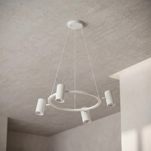 Brilagi - LED RGBW Stmievateľný luster na lanku SELE 4xGU10/6,5W/230V biela