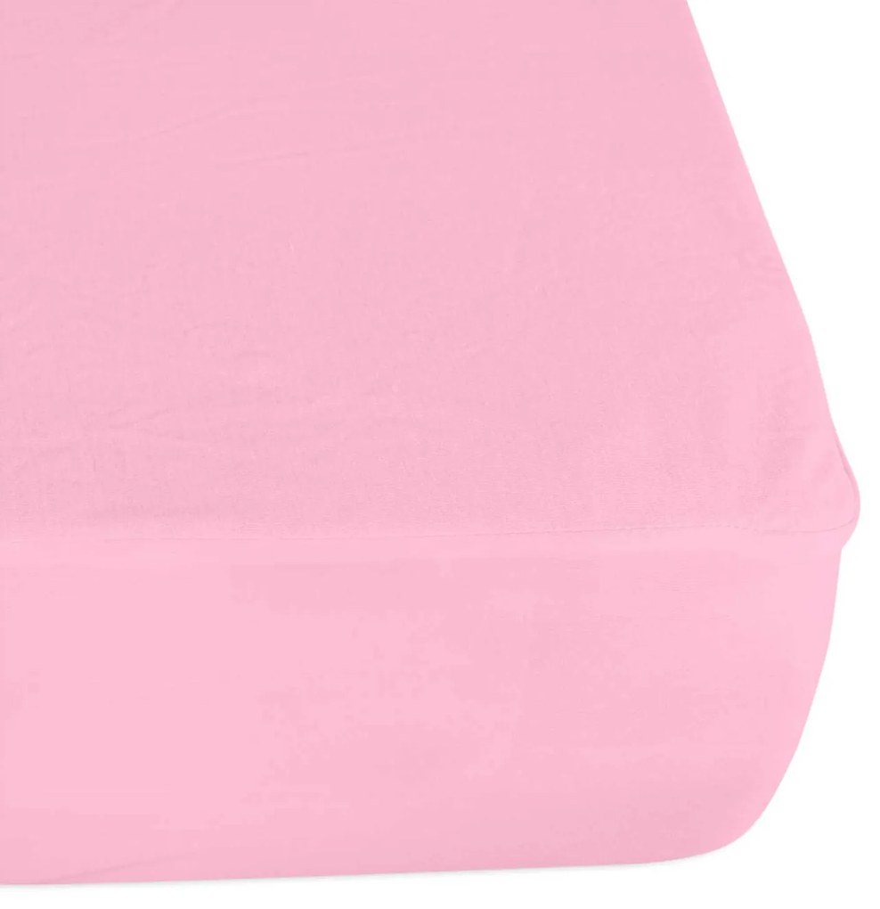 NEPRIEPUSTNÉ JERSEY PRESTIERADLO SG 005 180X200 CM CM SVETLORUŽOVÁ