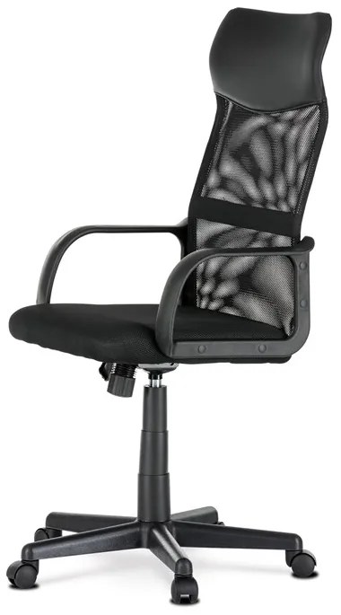 Autronic BONTEC Kancelárska stolička, hojdací mechanizmus, čierna sieťovina, KA-L601 BK Farba: Čierna