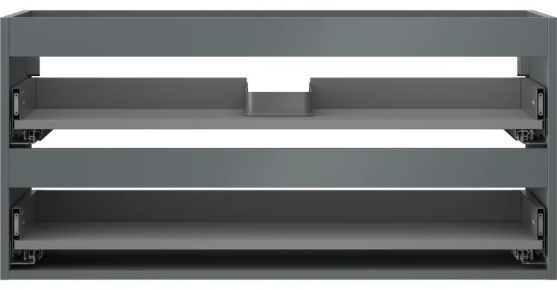 Mexen Box-A, závesná skrinka 100 cm, 2 zásuvky, grafitová matná, 91AX0-1000-470-2-66