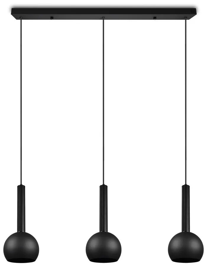 Čierne závesné svietidlo Ciliana – CINQUE