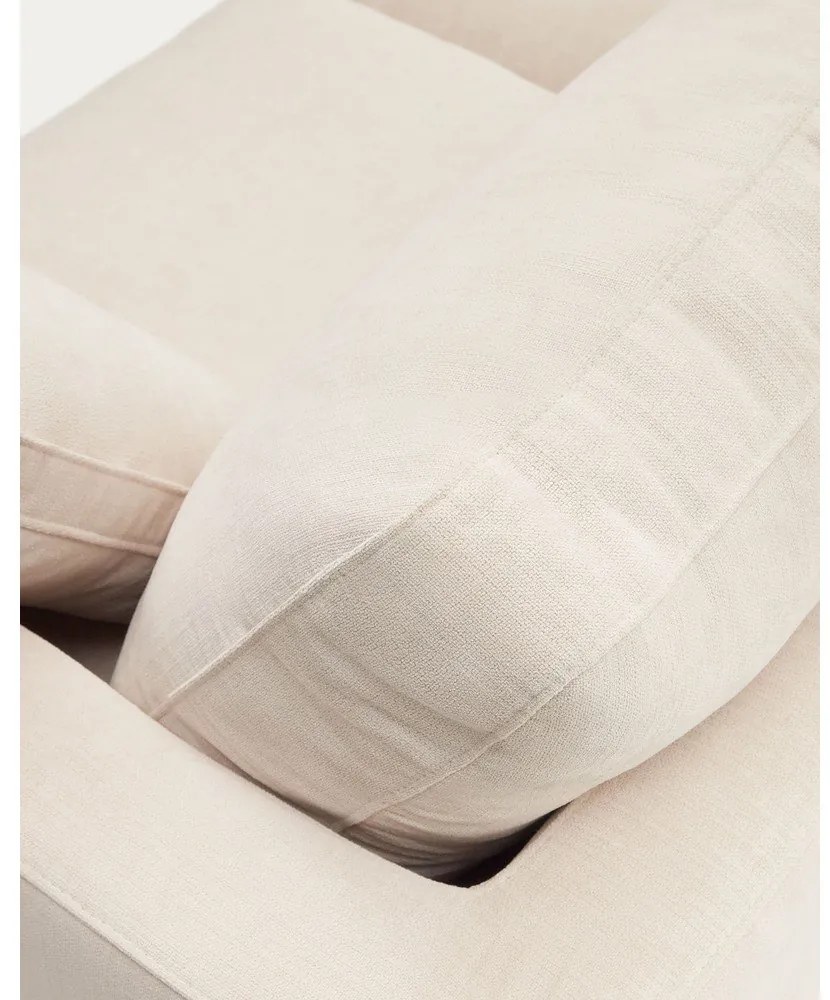 Béžová ženilková rohová pohovka (ľavý roh/s leňoškou) Gala – Kave Home