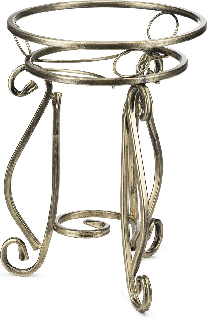 STOJAN NA KVETINÁČ SHANE 37X29 CM ZLATÁ