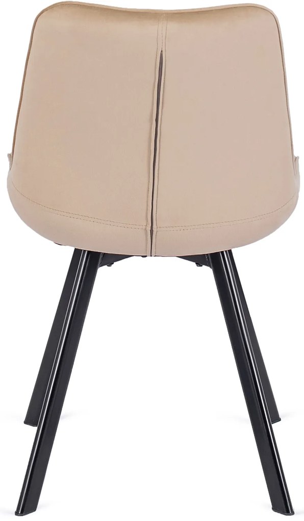 PROXIMA.store - Čalúnená jedálenska stolička RICK FARBA: červená, MATERIÁL: zamat