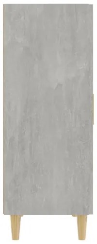 vidaXL Komoda betónovo sivá 70x34x90 cm spracované drevo-