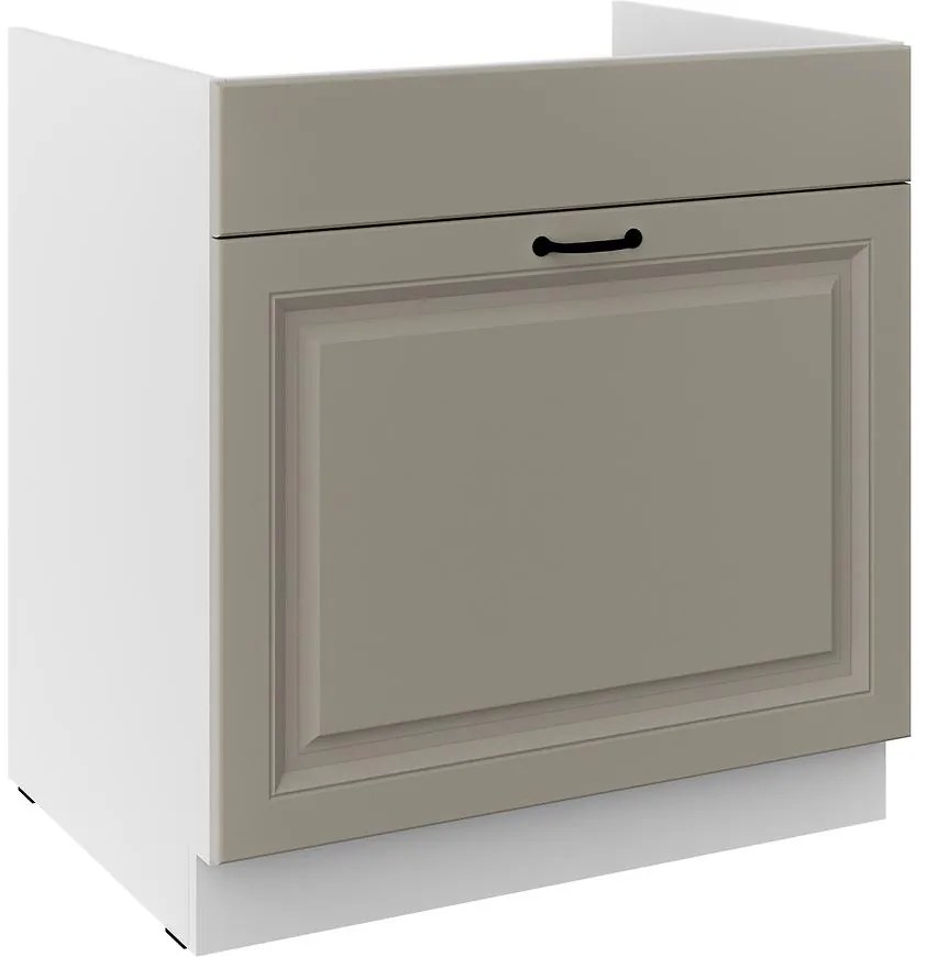 Kuchynská skrinka Stilo claygrey/biely 80ZL 1S BB