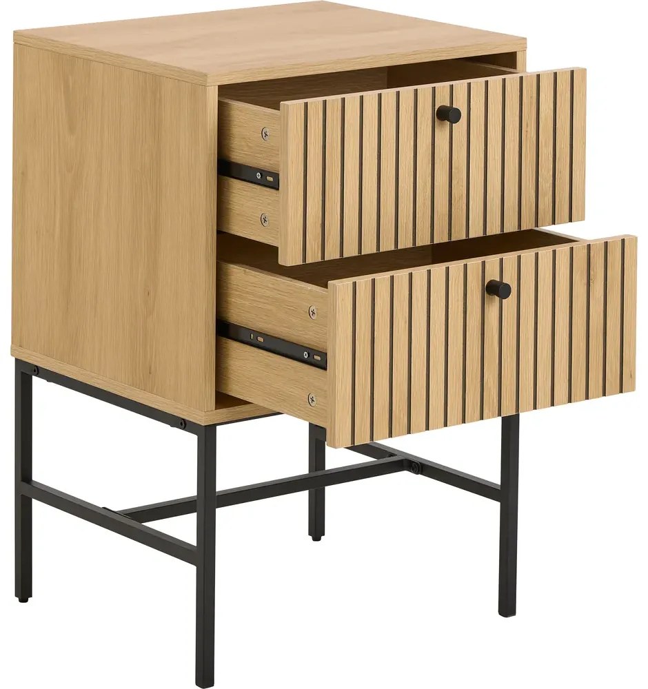 Nočný stolík Albany 45 cm dub prírodný