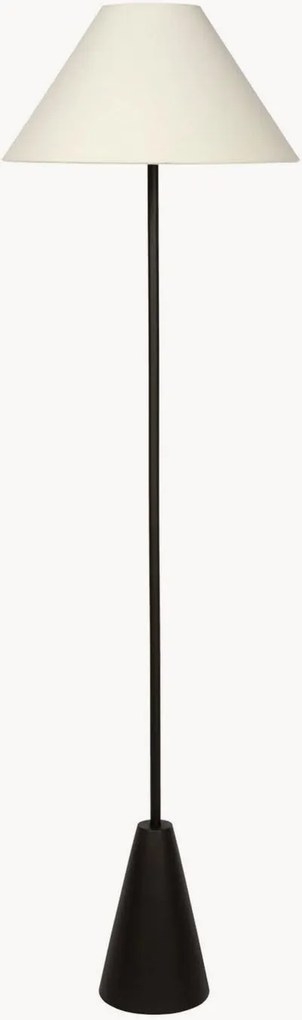 Stmievateľná stojacia lampa's ľanovým tienidlom Akiti