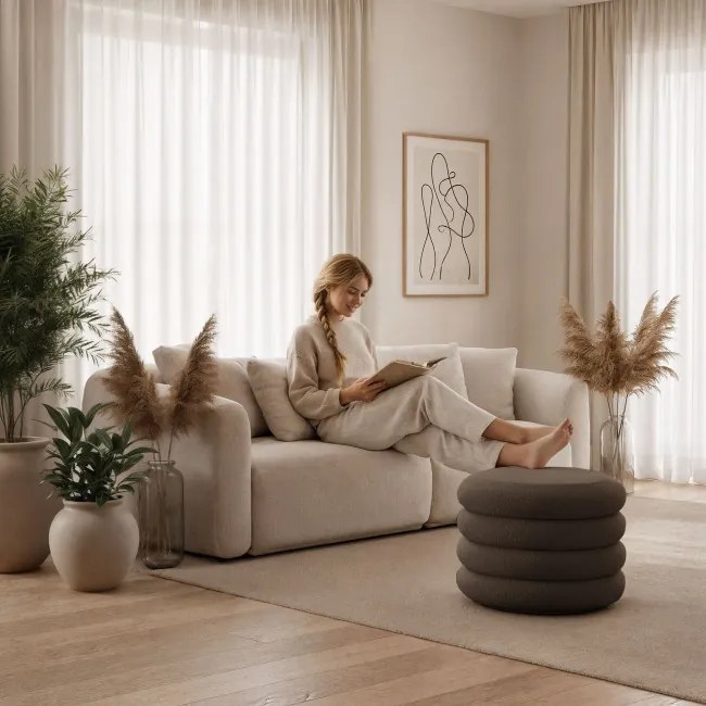 Taburetka MOLLIS hnedá