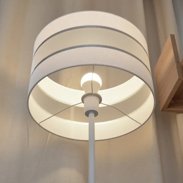 LED Stojacia lampa HELEN 1xE27/15W/230V biela