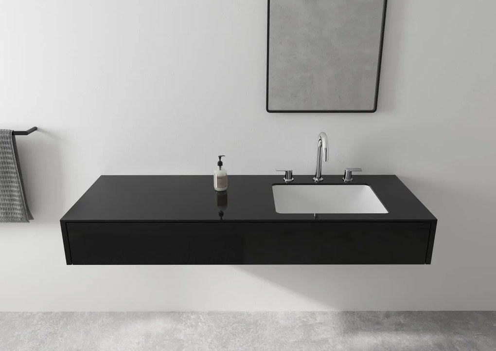 Hansgrohe Vernis Shape, umývadlová batéria s výpustom, 3-otvorová inštalácia, čierna matná, HAN-71563670