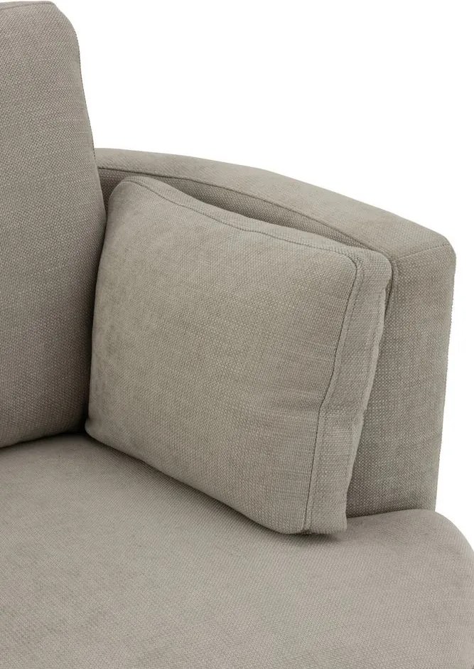 Šedé okrúhle kreslo Swivel Grey - 98*107*88cm