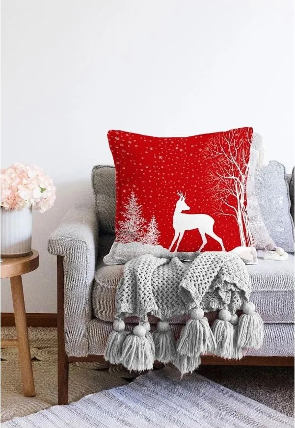 Obliečka na vankúš s vianočným motívom 43x43 cm – Mila Home