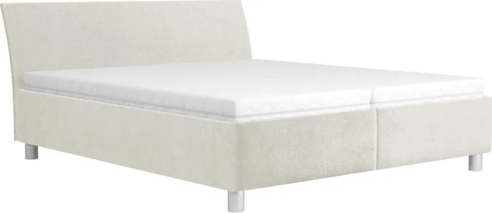 Posteľ Bali 160x200 cm, krémová látka