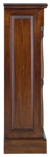 furniture-nabytek.cz - Masívna knižnica Cambridge II z mahagónu, lakovaná, hnedá – 85×36×120 cm