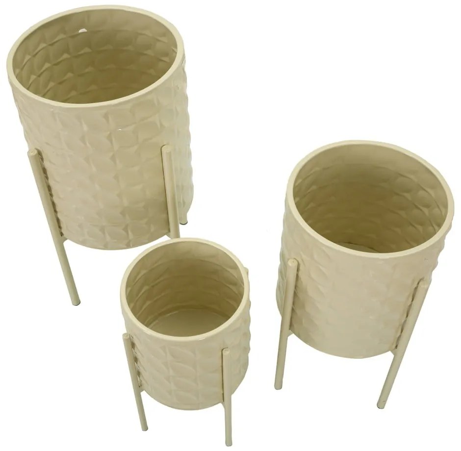 Kovové obaly na kvetináče v súprave 3 ks ø 36 cm Betsy – Mauro Ferretti