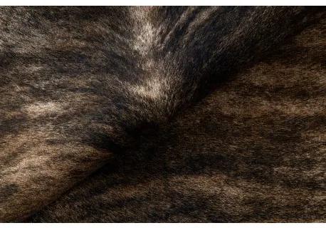 Kobercová umelá hovädzia koža, krava G4740-1 hnedá koža Veľkosť: 100x150 cm