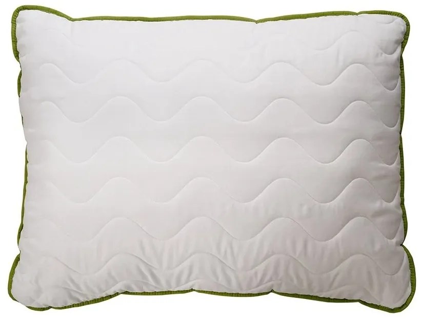 Celoročná prešívaná prikrývka 140x200 cm s vankúšom BELLA ALOE VERA 70x90 cm, biela