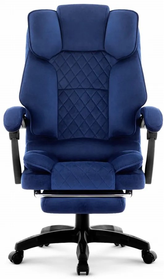 Ergonomická kancelárska stolička HC-1031 s podnožkou - modrá