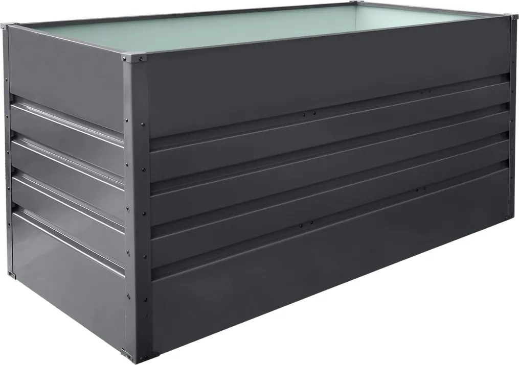 Vyvýšený záhradný záhon BestBerg VZ-735A / 735 l / 150 x 70 x 70 cm / šedá
