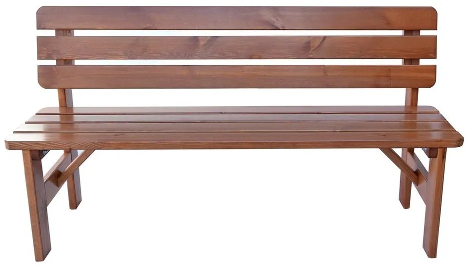 Záhradná drevená lavica Viking - 180 cm, lakovaná