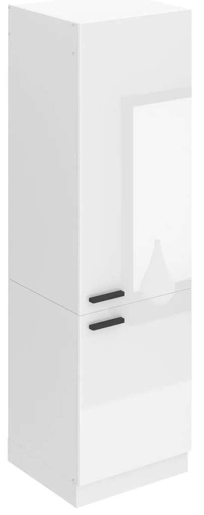 Vysoká kuchynská skrinka Belini Premium Full Version pre vstavanú chladničku 60 cm biely lesk