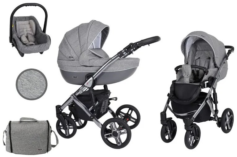 Kočík Kunert Mila Premium graphite frame 3v1 - 08