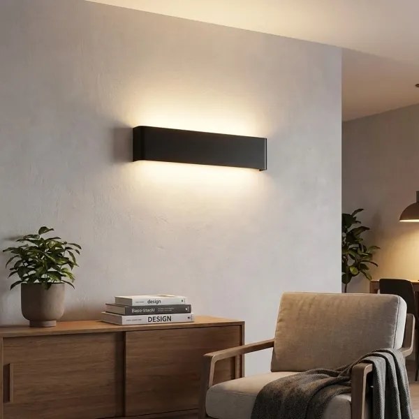 Ideal Lux - LED Nástenné svietidlo DELTA LED/10W/230V 3000K 30 cm CRI 90 čierna