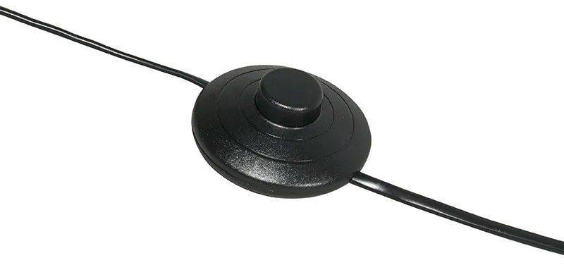 Moderná oblúková stojaca lampa čierna - Vinossa