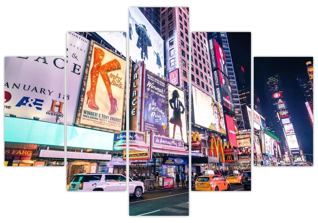 Obraz - New York Theater District (150x105 cm)