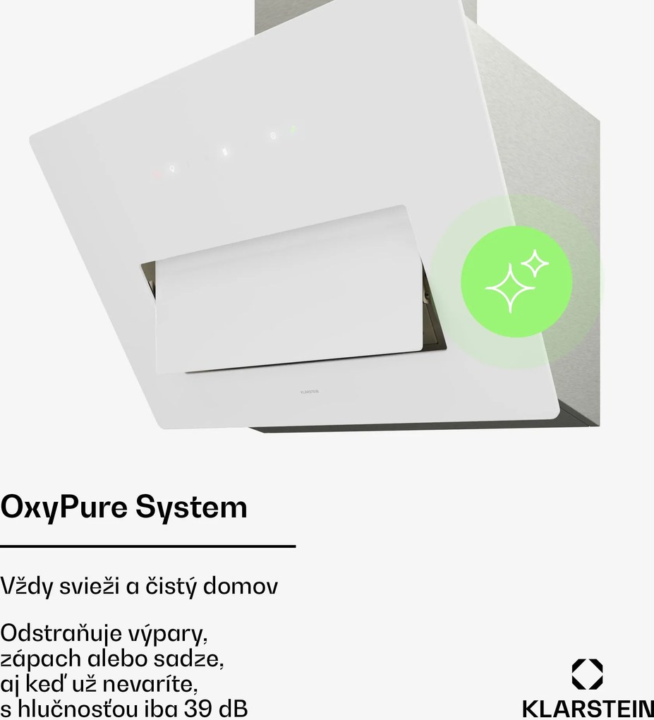 Klarstein SleekAir digestor | A+++ | 717 m³/h | dotykové ovládanie | LED | 60 cm