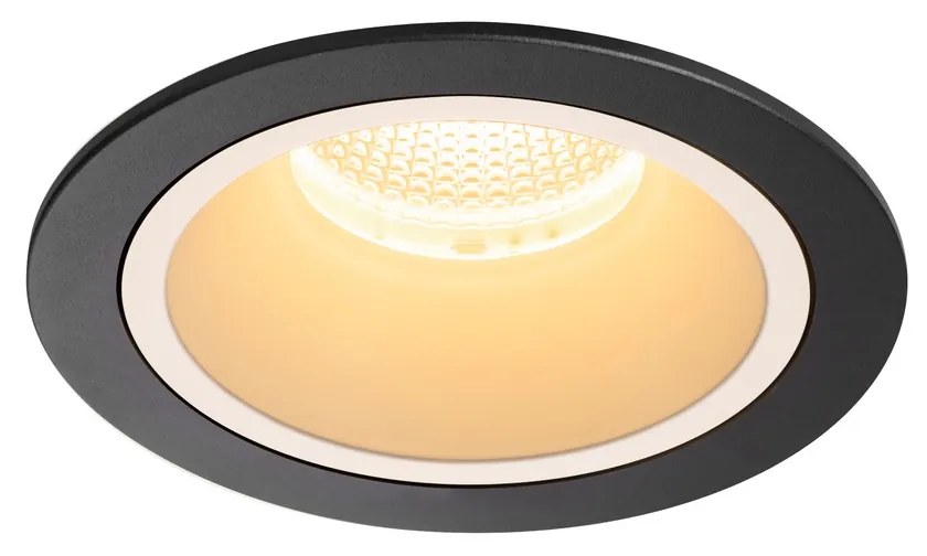 Stropné svietidlo SLV NUMINOS® DL L vnitřní LED zápustné stropné svietidlo čierna/biela 3000 K 40° 1003941
