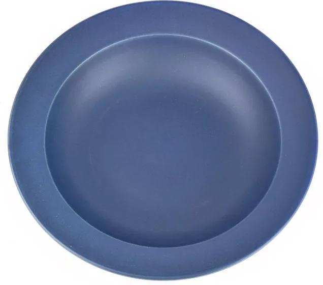 MIJ Hlboký tanier so širokým okrajom tmavomodrá 21,5 x 4,5 cm