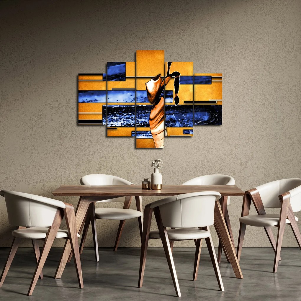 Obraz abstraktné maľby (150x105 cm)