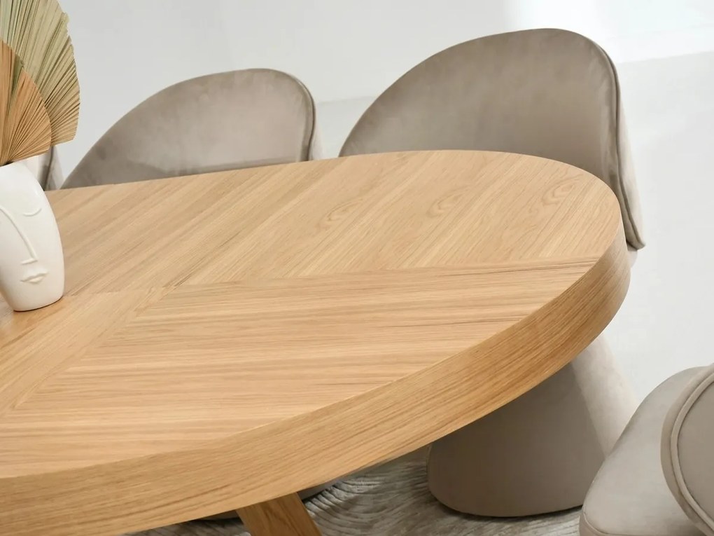 Rozkladací jedálenský stôl OLIA 130-230cm dub