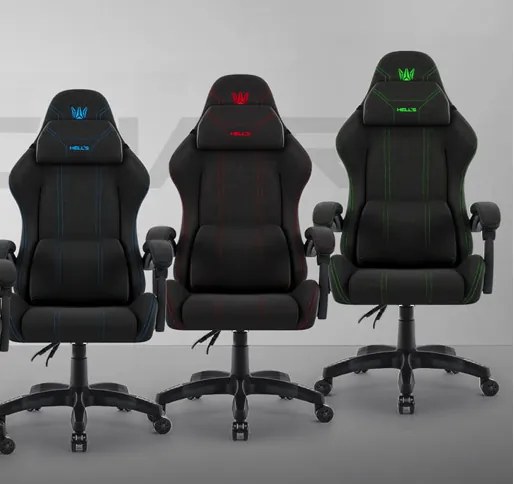 Ergonomické látkové herné kreslo HC-1014 modrá