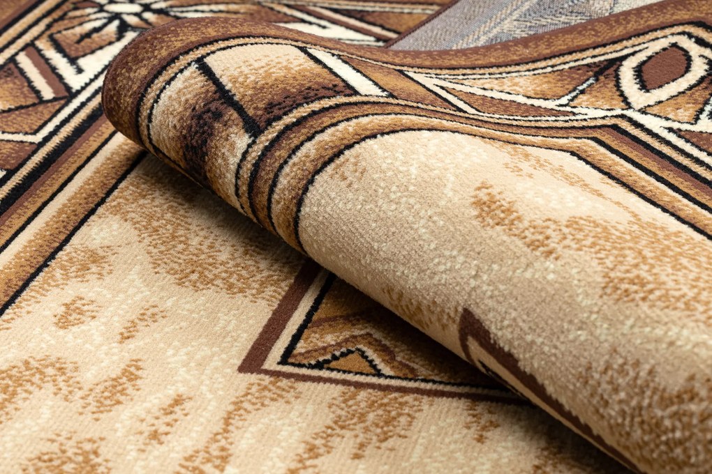 Koberec BCF Morad OPAL s rámom, béžový