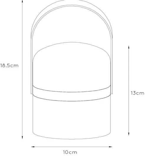 Lucide 06802/01/33 -LED Vonkajšia stmievateľná lampa LITTLE JOE LED/0,3W/3,7V IP44