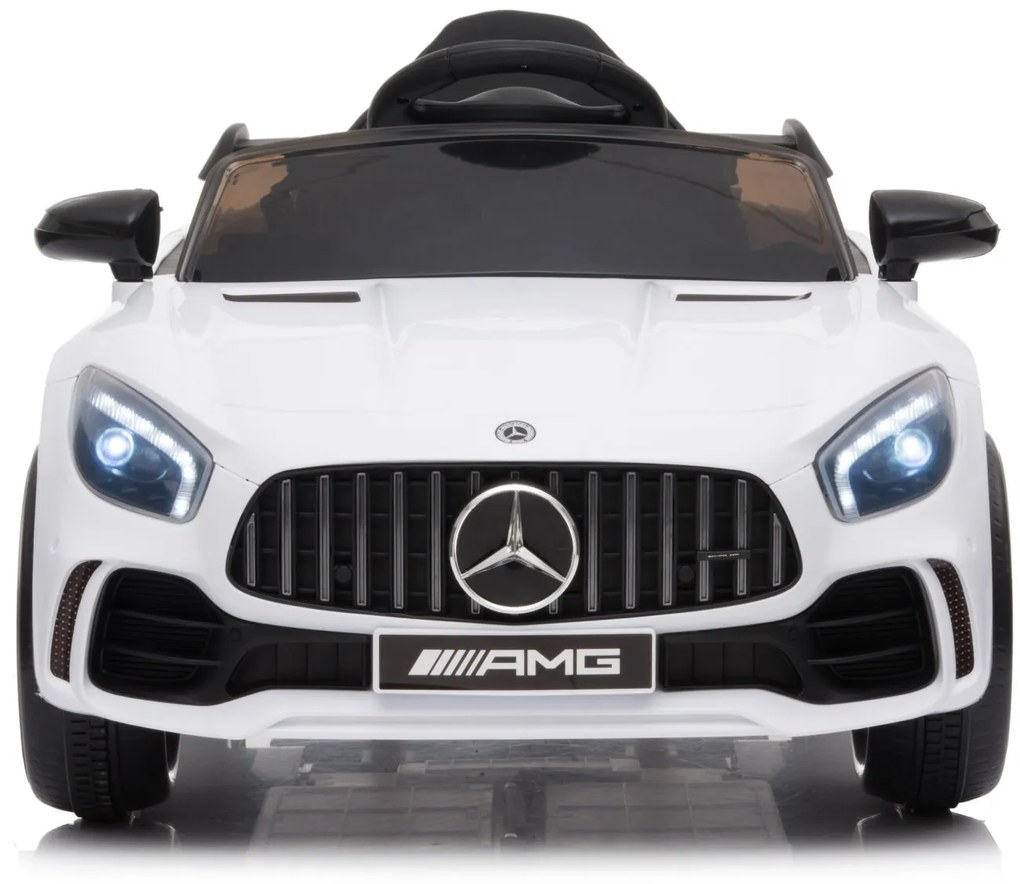 Detské elektrické autíčko na diaľkové ovládanie BestBerg BBCC-50W - Mercedes-Benz AMG GT R / od 3 rokov / nosnosť 25 kg / biela