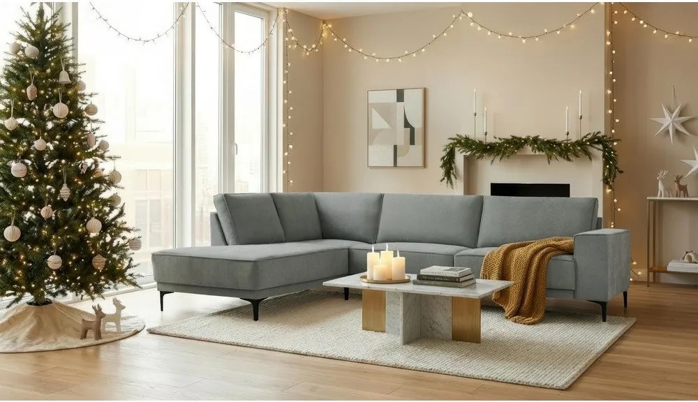 Tmavosivá rohová pohovka (ľavý roh) Copenhagen – Scandic