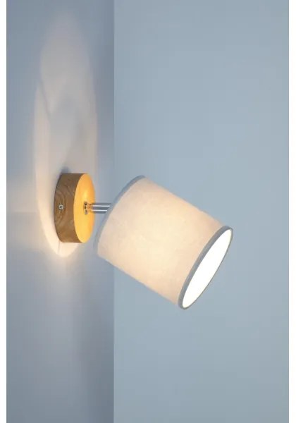 Spot-Light 56745174 - Nástenné bodové svietidlo APRILLIA 1xE27/25W/230V dub sivý