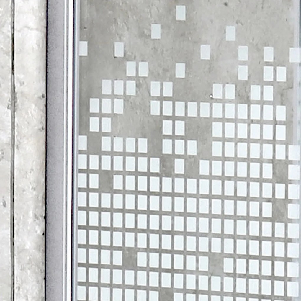 Novoterm Štvorcový sprchový kút NV-Pixel SQ 80x80 biela/transparent + vanička