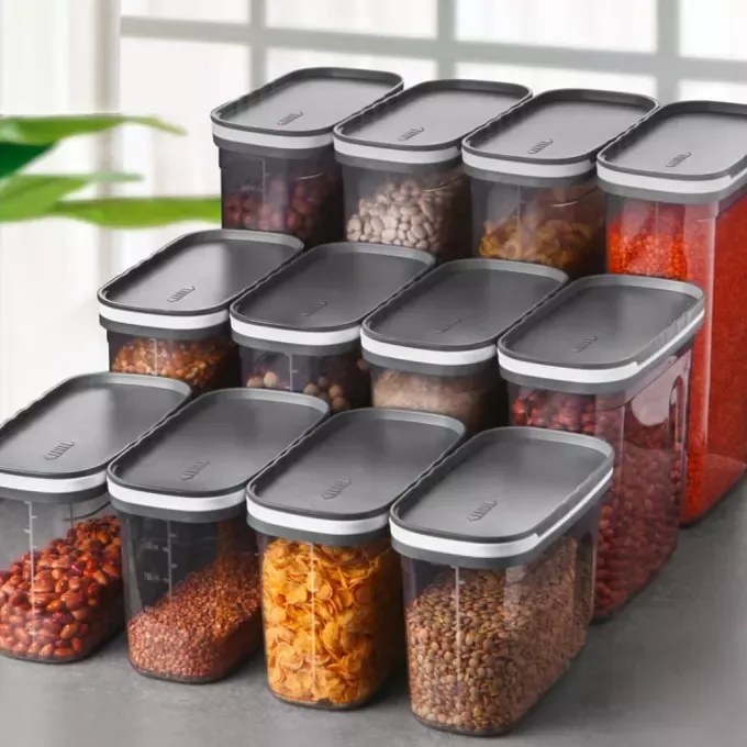 Orion Dóza na potraviny s dávkovacím viečkom, FOLY 2,7 l antracit